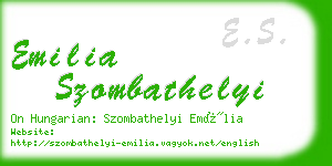 emilia szombathelyi business card